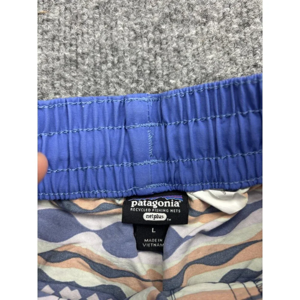 Patagonia Shorts Youth Large Multi Color Baggies Netplus Swim‎ Recycled Nylon